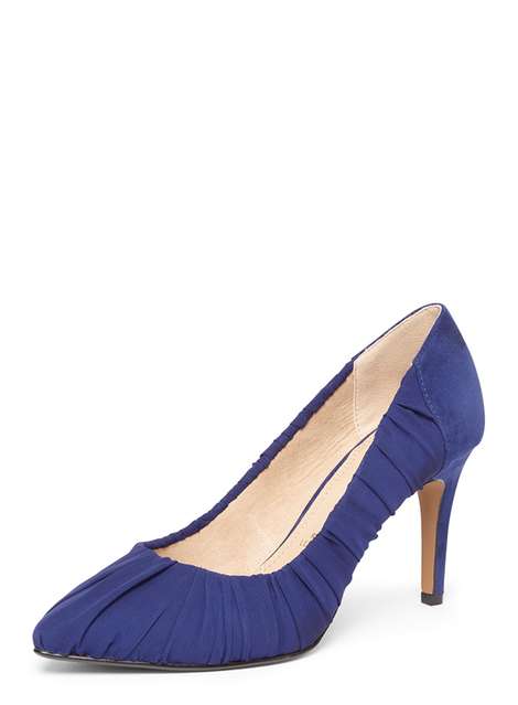**Lily & Franc Navy 'Josie' Court Shoes